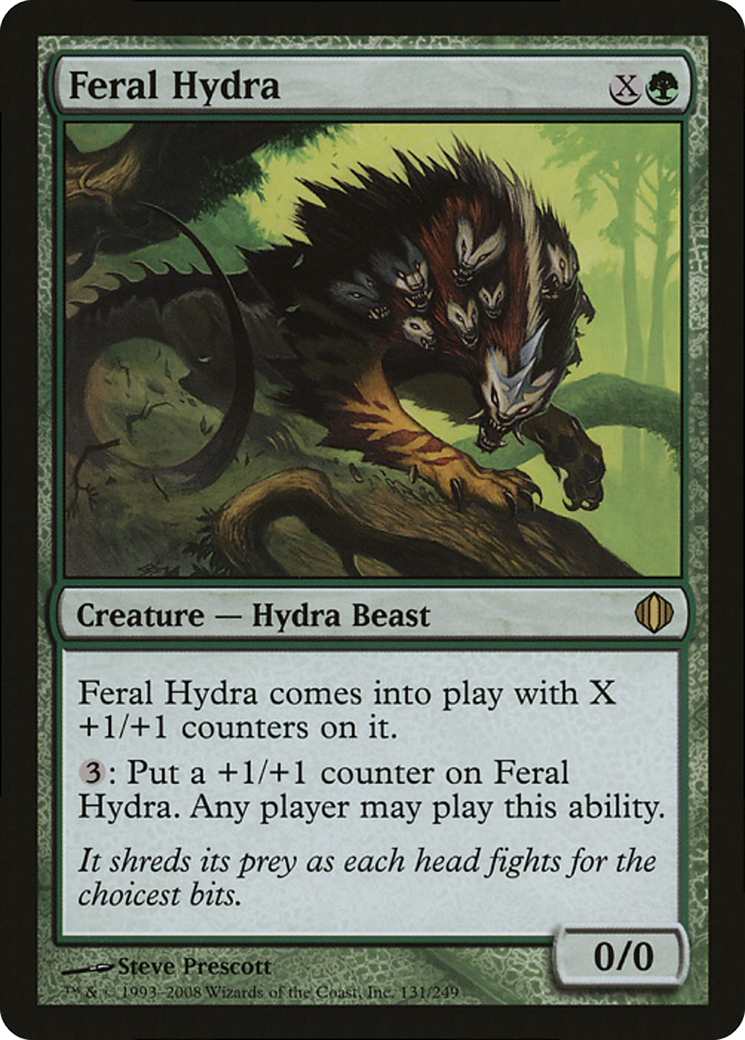 Image of Feral Hydra (Magic Player Rewards 2009) (OVER-131) - Magic Player Rewards 2009
