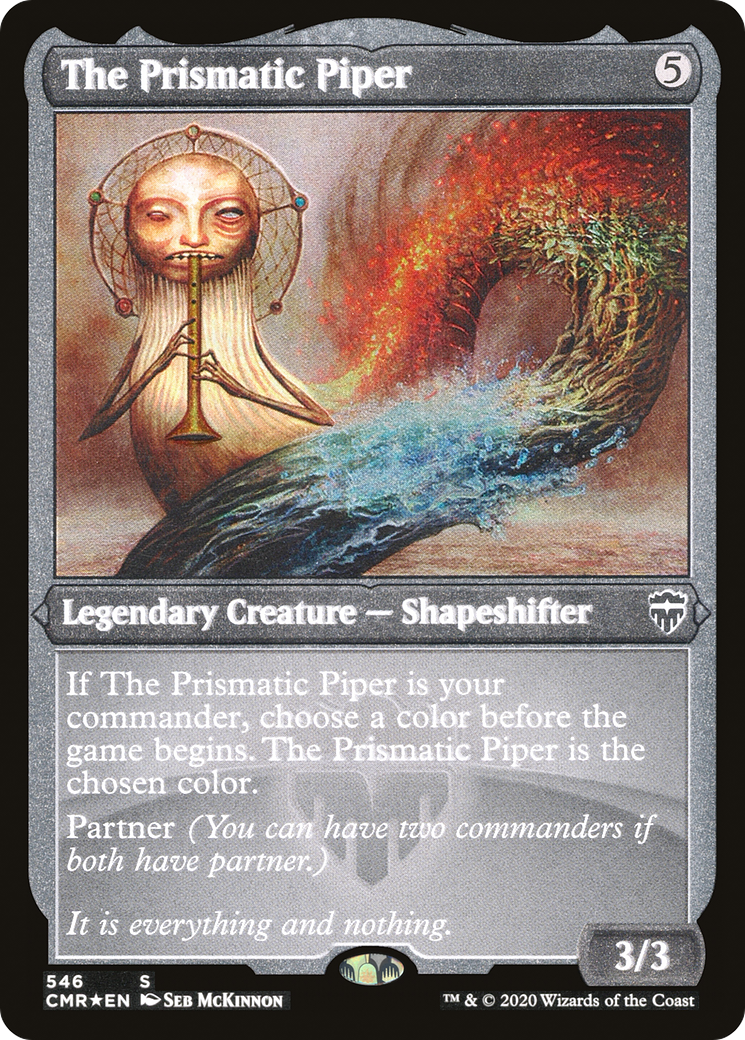Image of The Prismatic Piper (Foil Etched) (CMR-546) - Commander Legends Foil