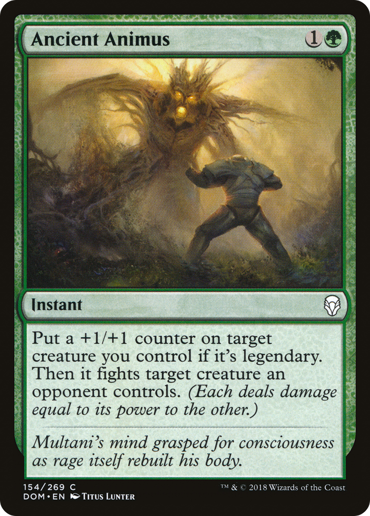 Image of Ancient Animus (DOM-154) - Dominaria Foil