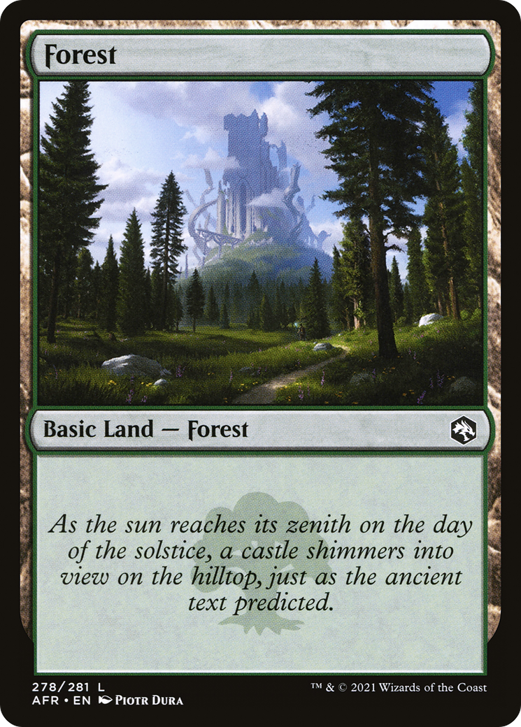 Image of Forest (278) (AFR-278) - Adventures in the Forgotten Realms Foil