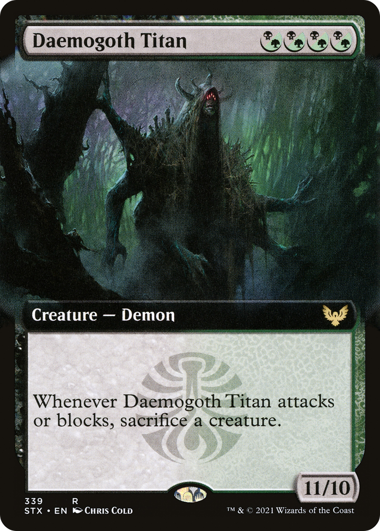 Image of Daemogoth Titan (Extended Art) (STX-339) - Strixhaven: School of Mages: (Extended Art)
