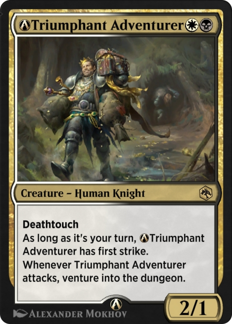 Image of A-Triumphant Adventurer (AFR-A-237) - Adventures in the Forgotten Realms