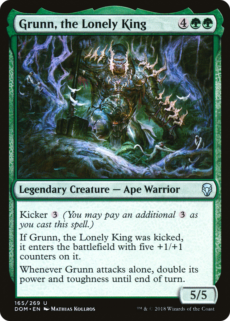 Image of Grunn, the Lonely King (DOM-165) - Dominaria