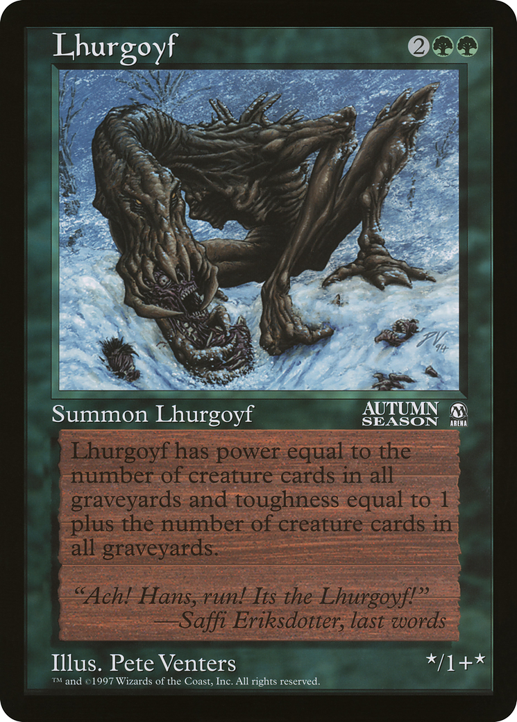 Image of Lhurgoyf (OLEP-025) - Oversized League Prizes