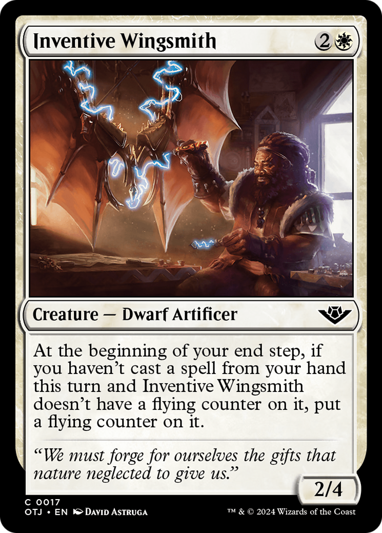 Image of Inventive Wingsmith (OTJ-017) - Outlaws of Thunder Junction Foil