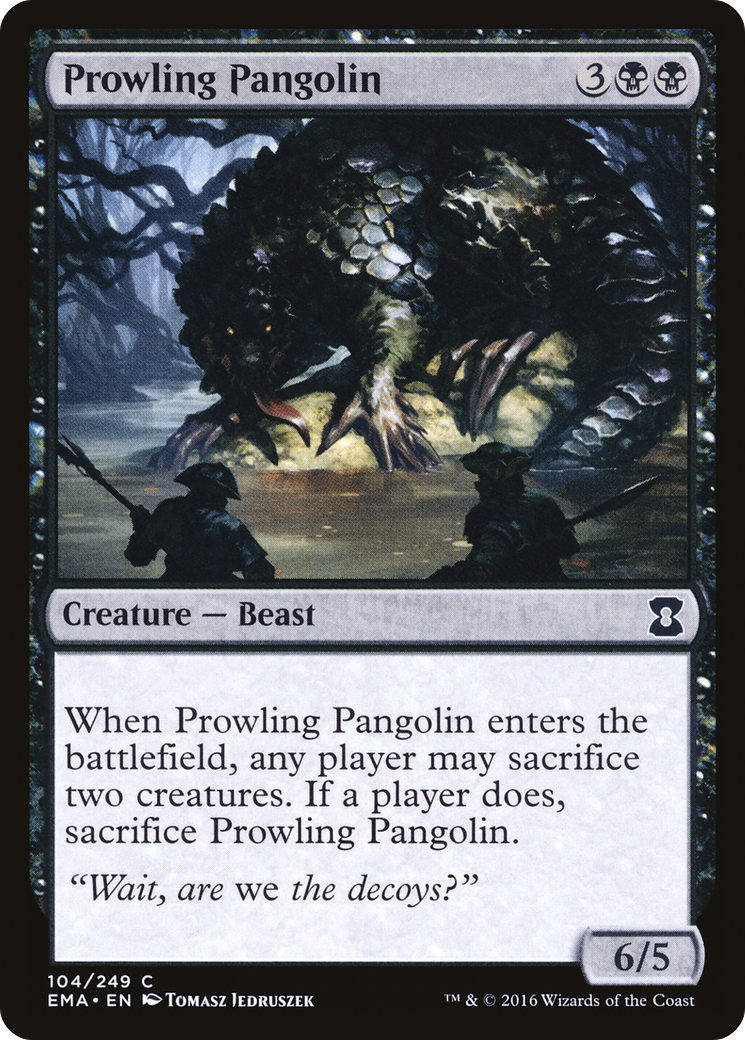 Image of Prowling Pangolin (EMA-104) - Eternal Masters Foil