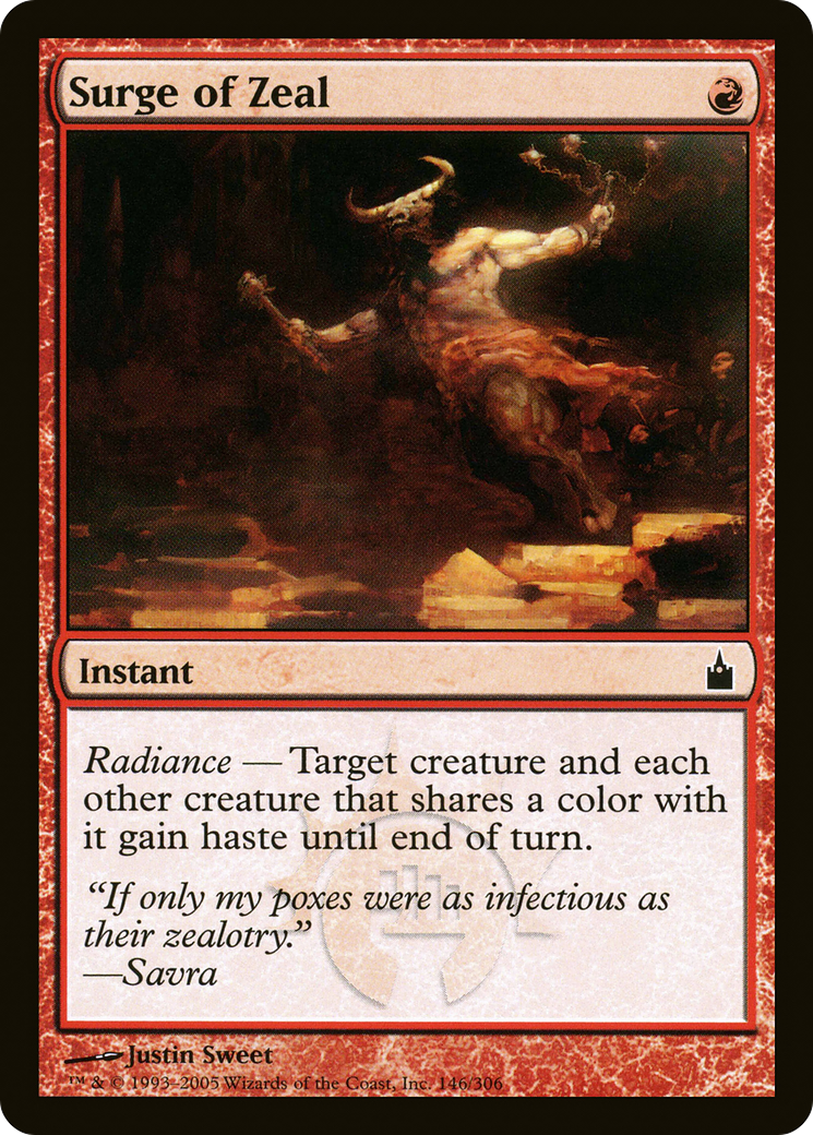Image of Surge of Zeal (RAV-146) - Ravnica: City of Guilds Foil