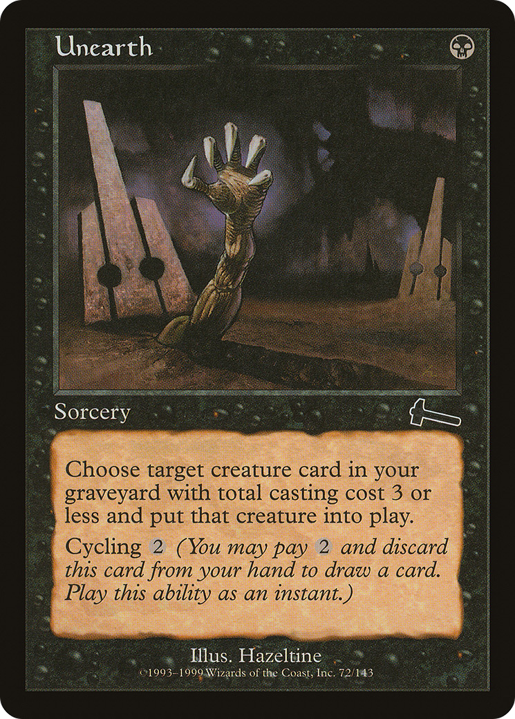 Image of Unearth (ULG-072) - Urza's Legacy Foil