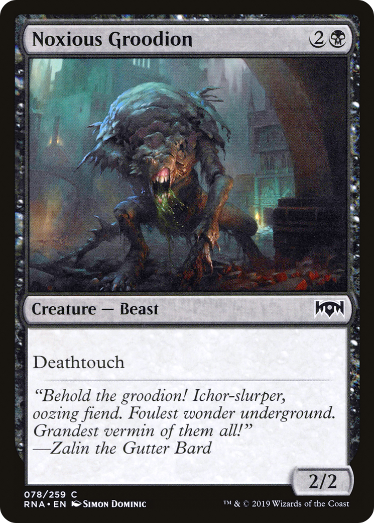 Image of Noxious Groodion (RNA-078) - Ravnica Allegiance Foil