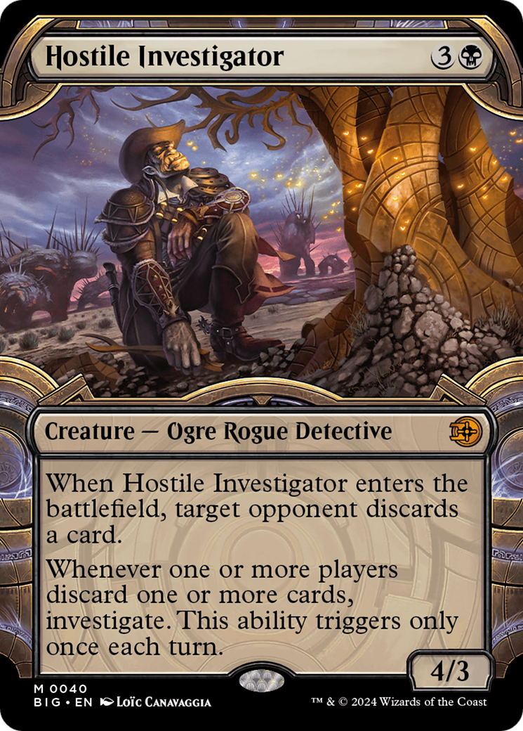 Image of Hostile Investigator (Showcase) (BIG-040) - The Big Score: (Showcase) Foil