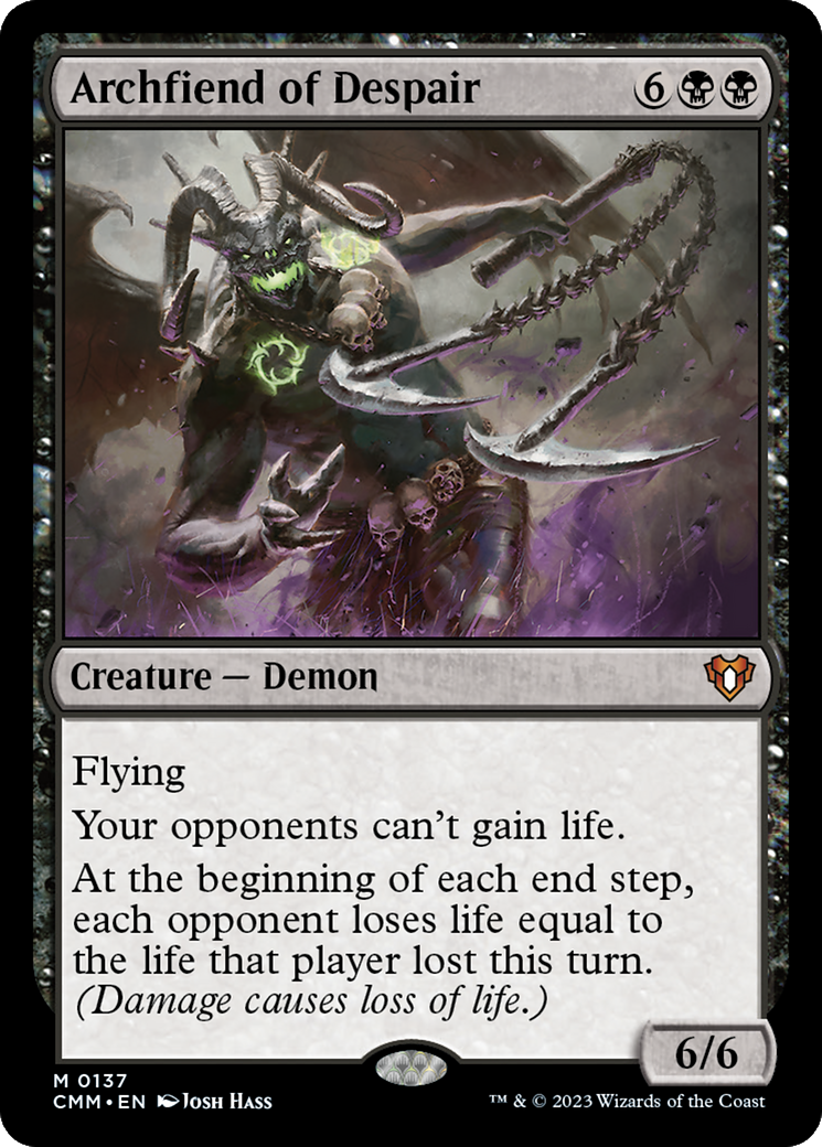 Image of Archfiend of Despair (CMM-137) - Commander Masters