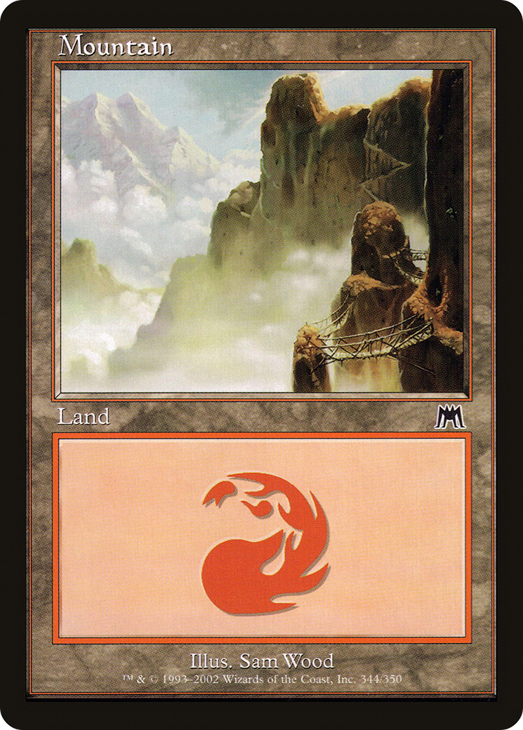 Image of Mountain (344) (ONS-344) - Onslaught Foil