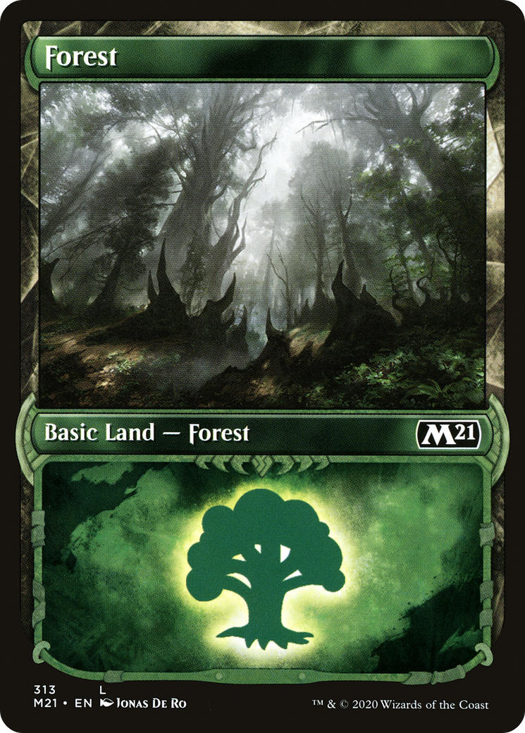 Image of Forest (Showcase) (M21-313) - Core Set 2021: (Showcase)
