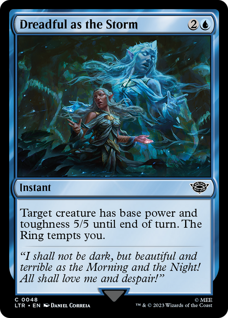 Image of Dreadful as the Storm (LTR-048) - The Lord of the Rings: Tales of Middle-earth Foil