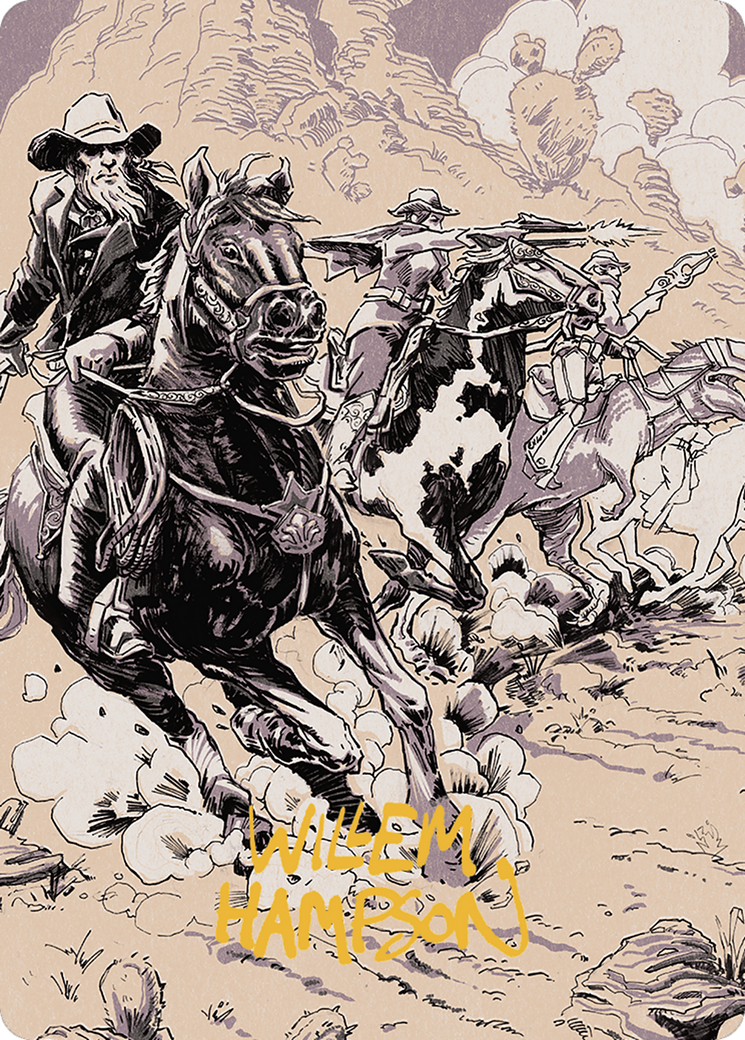 Image of Overwhelming Forces // Overwhelming Forces (AOTJ-040) - Outlaws of Thunder Junction Art Series (Borderless)