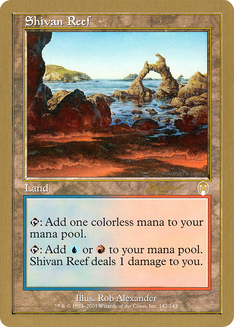 Image of Shivan Reef - 2002 Sim Han How (APC) (WCD-) - World Championship Decks 2002