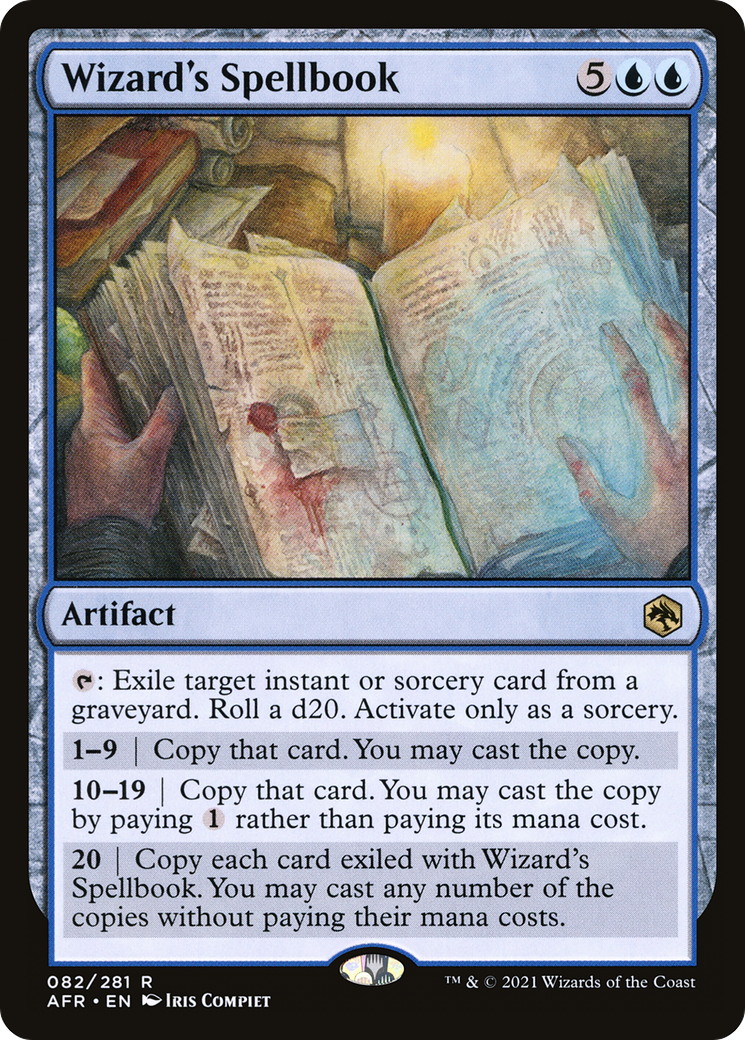 Image of Wizard's Spellbook (AFR-082) - Adventures in the Forgotten Realms Foil
