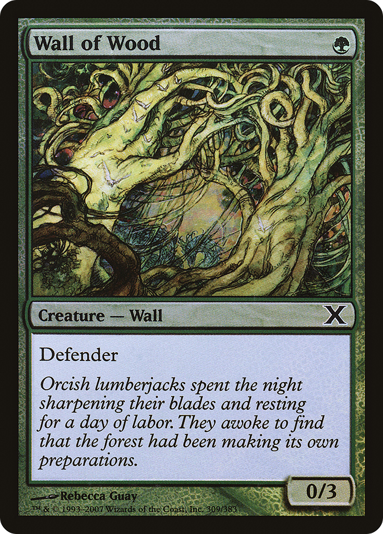 Image of Wall of Wood (10E-309★) - Tenth Edition Foil