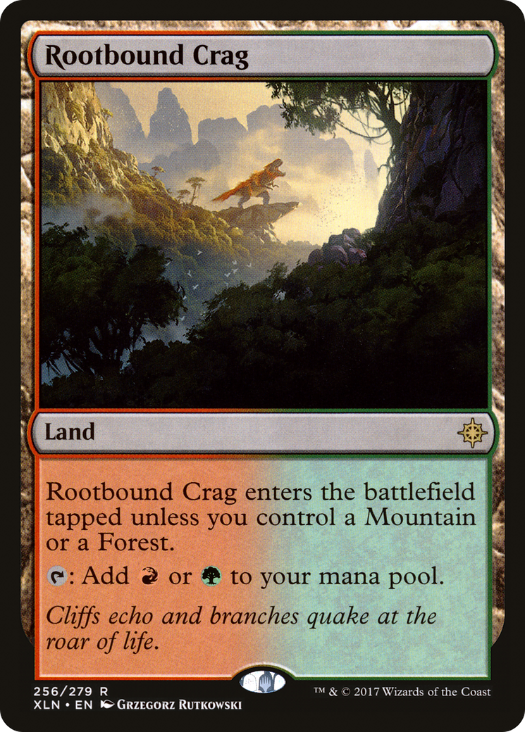 Image of Rootbound Crag (XLN-256) - Ixalan Foil