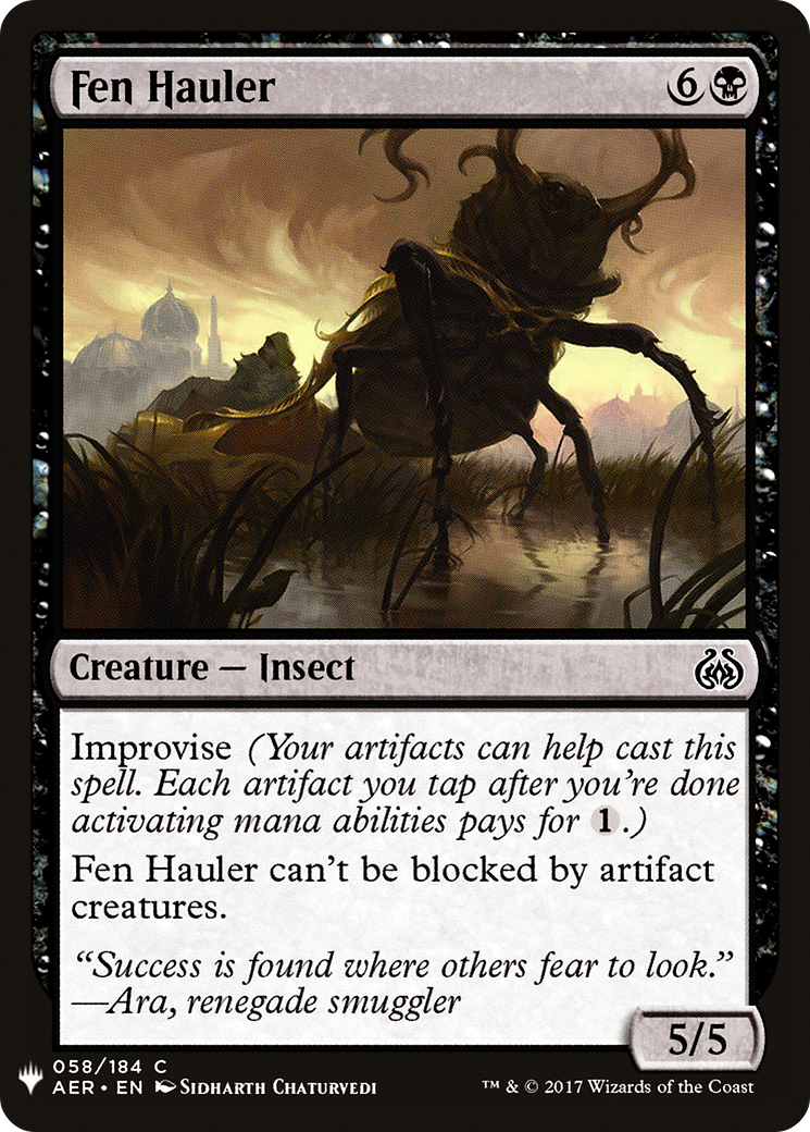 Image of Fen Hauler (LIST-AER-58) - The List