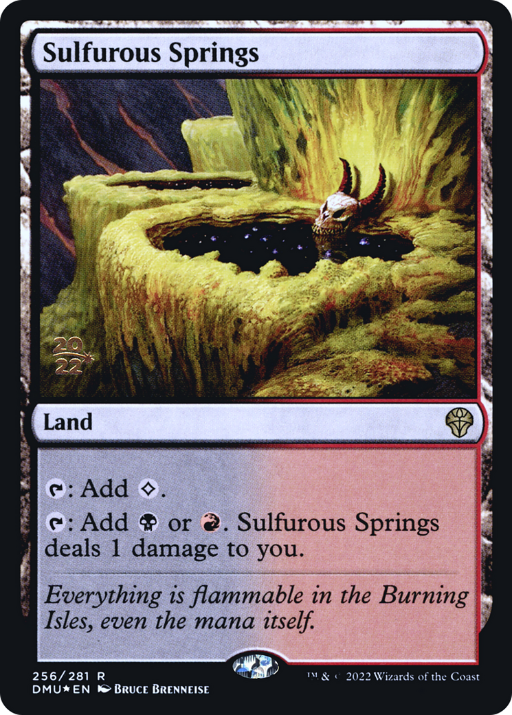 Image of Sulfurous Springs (PRE-256) - Dominaria United Promos Foil