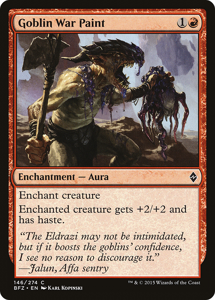Image of Goblin War Paint (BFZ-146) - Battle for Zendikar