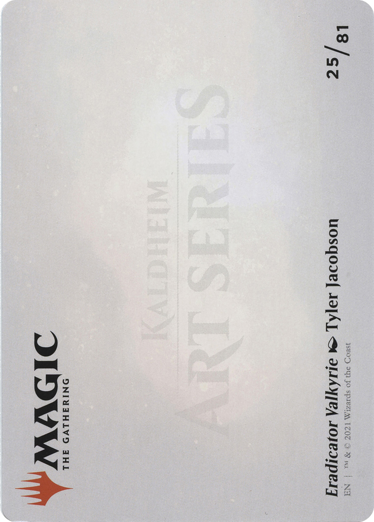Image of Eradicator Valkyrie // Eradicator Valkyrie (ASKHM-025) - Art Series: Kaldheim (Borderless) Foil