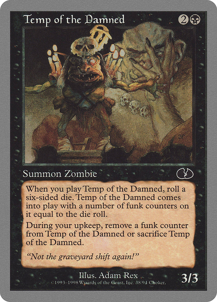 Image of Temp of the Damned (UGL-038) - Unglued