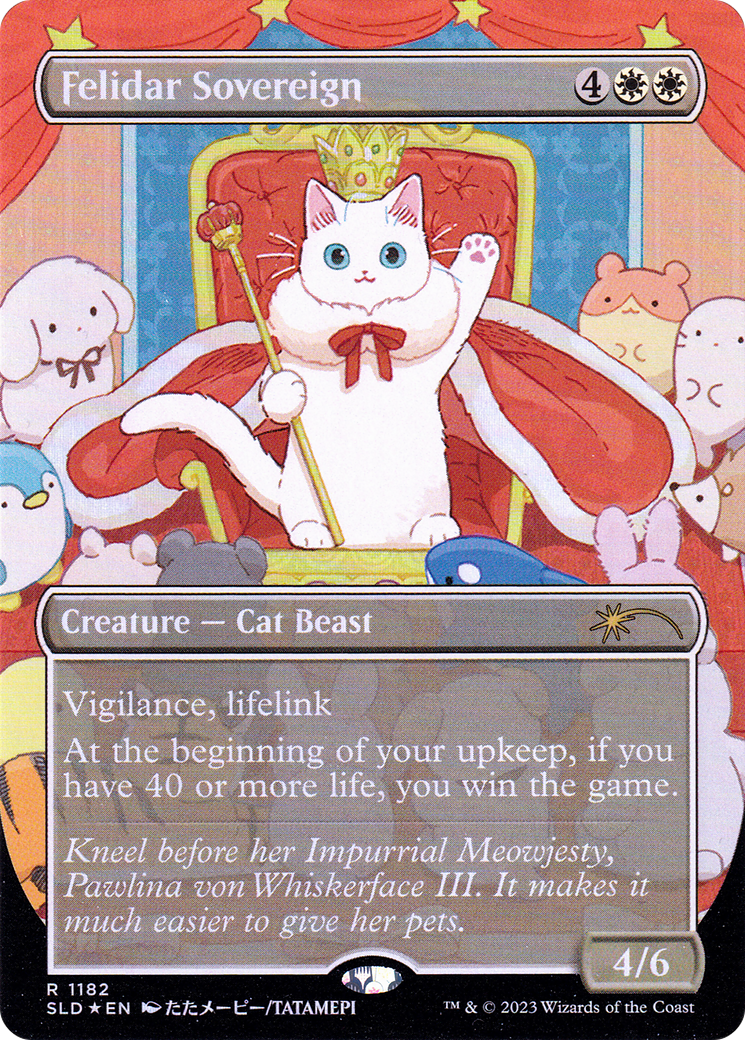 Image of Felidar Sovereign (SLD-1182) - Secret Lair Drop (Borderless) Foil