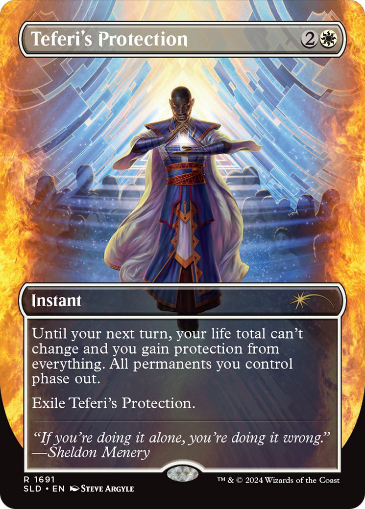 Image of Teferi's Protection (1691) (SLD-1691) - Secret Lair Drop (Borderless)