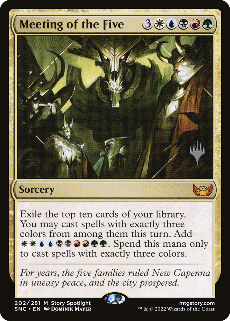 Image of Meeting of the Five (PPSNC-202) - Streets of New Capenna Promos Foil
