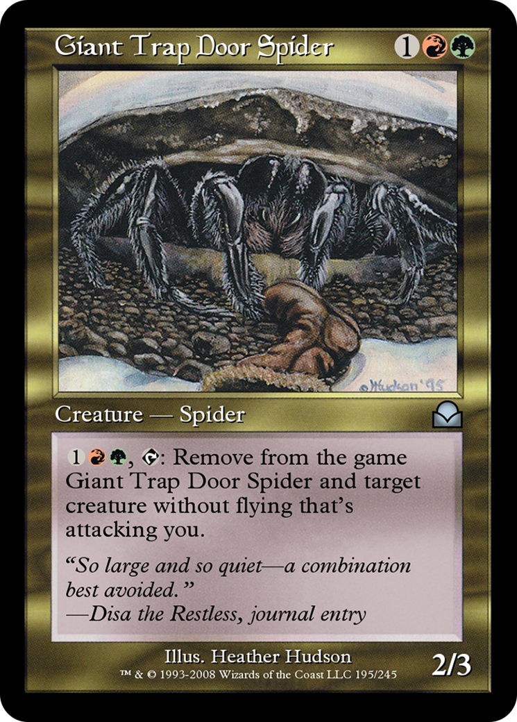 Image of Giant Trap Door Spider (ME2-195) - Masters Edition II