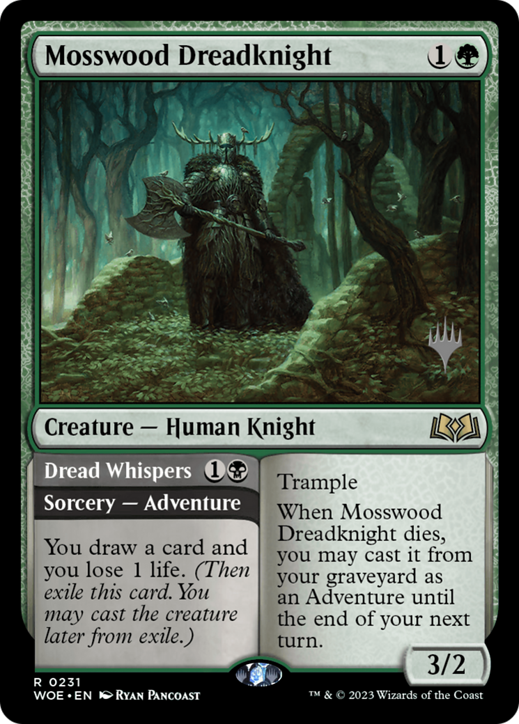 Image of Mosswood Dreadknight (PPWOE-231) - Wilds of Eldraine Promos