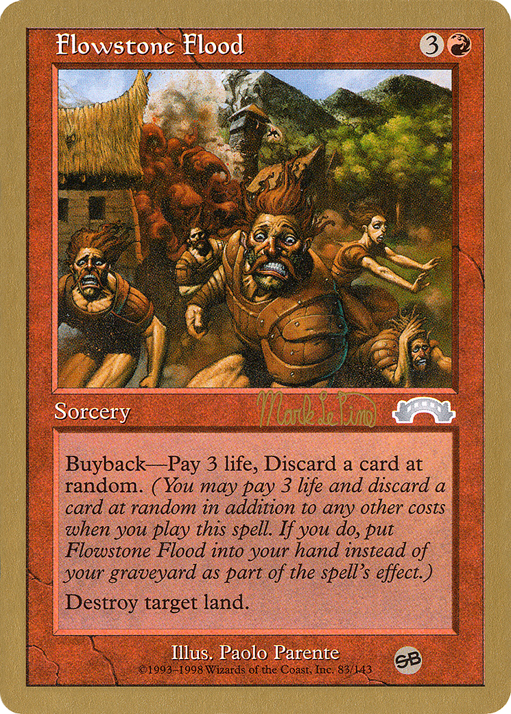 Image of Flowstone Flood - 1999 Mark Le Pine (EXO) (SB) (WCD-) - World Championship Decks 1999