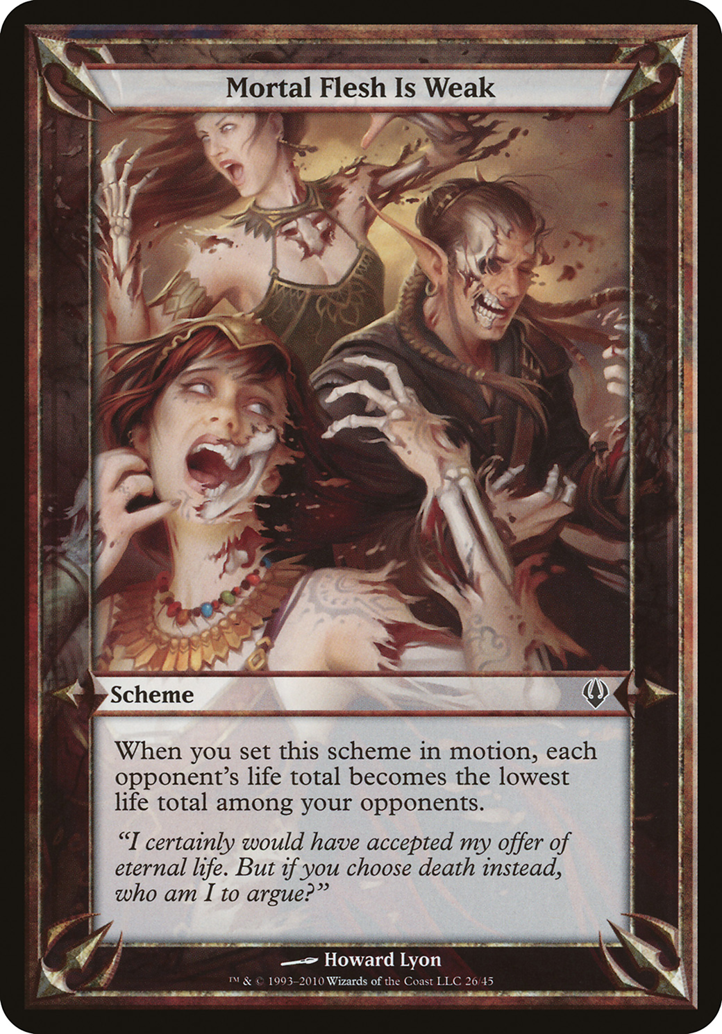 Image of Mortal Flesh Is Weak (Archenemy) (OVER-) - Archenemy Schemes