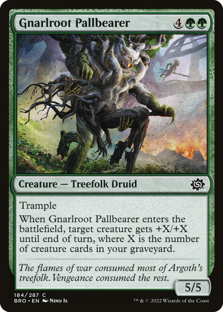 Image of Gnarlroot Pallbearer (BRO-184) - The Brothers' War
