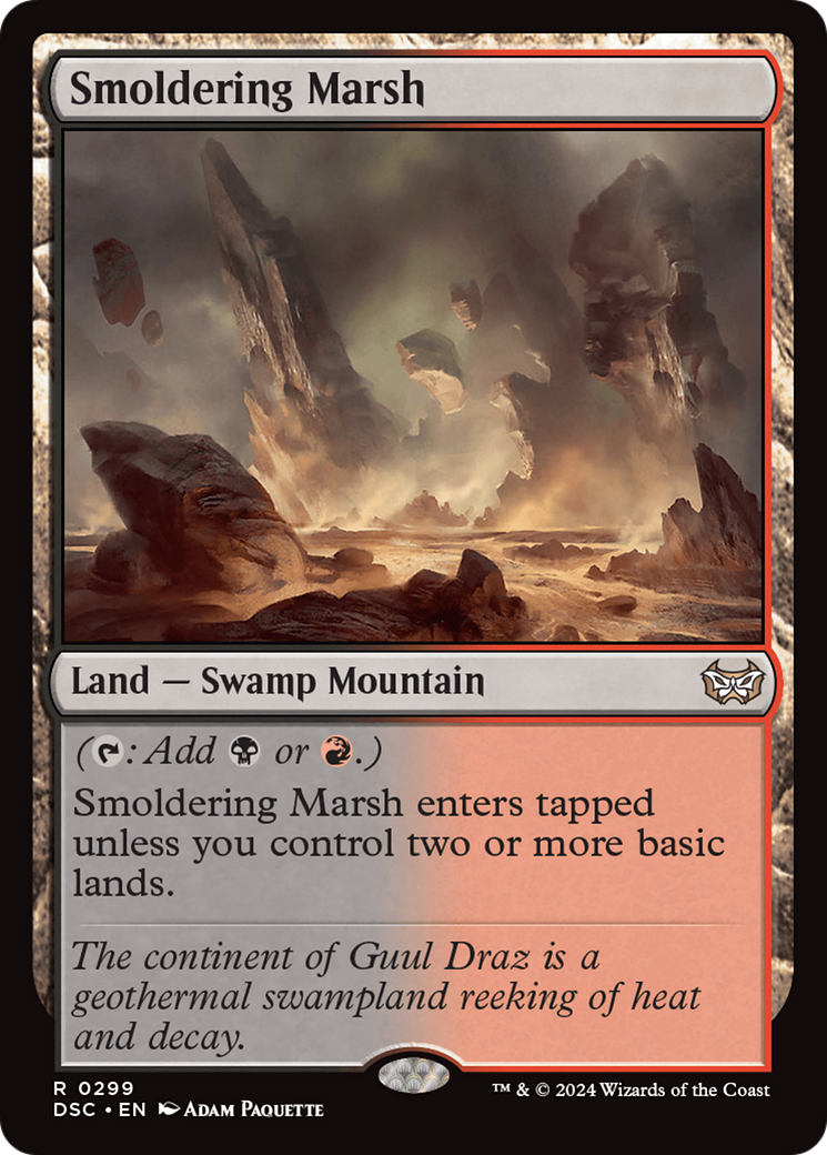 Image of Smoldering Marsh (DSC-299) - Duskmourn: House of Horror Commander