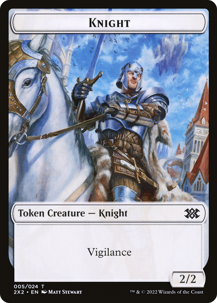 Image of Knight (T2X2-005) - Double Masters 2022 Tokens Foil