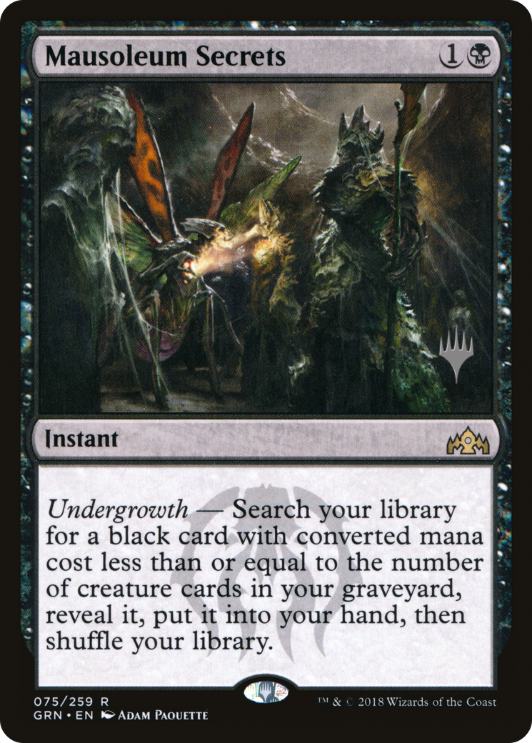Image of Mausoleum Secrets (PPTHB-75P) - Guilds of Ravnica Promos
