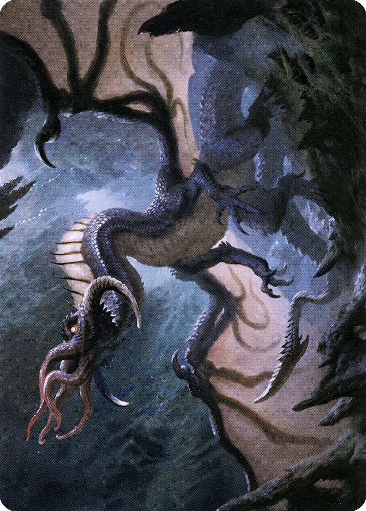 Image of Brainstealer Dragon // Brainstealer Dragon (ACLB-031) - Battle for Baldur's Gate Art Series (Borderless) Foil
