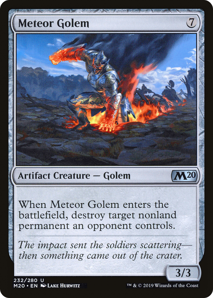 Image of Meteor Golem (M20-232) - Core Set 2020