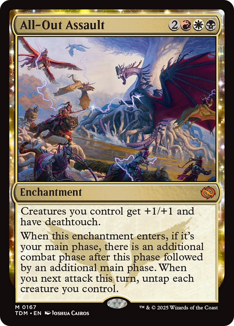 Image of All-Out Assault (TDM-167) - Tarkir: Dragonstorm: (enchantment)
