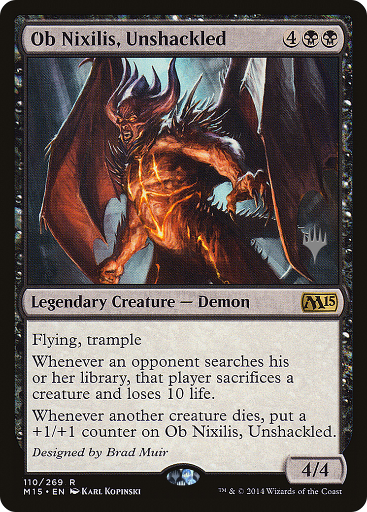 Image of Ob Nixilis, Unshackled (PPZNR-110) - Magic 2015 Promos Foil