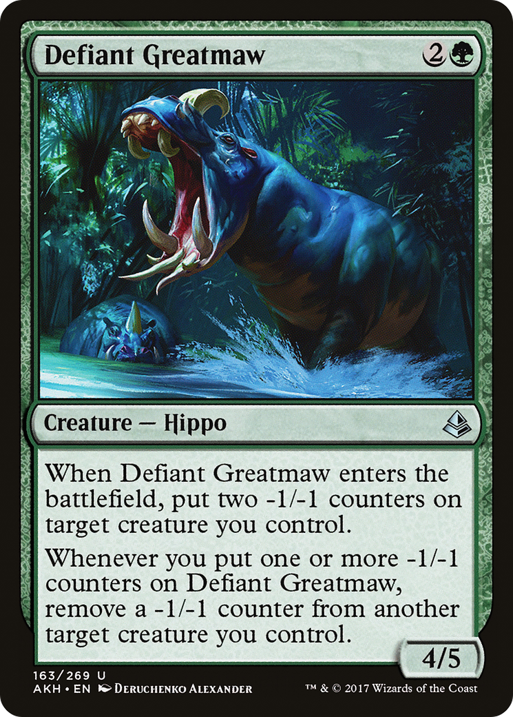 Image of Defiant Greatmaw (AKH-163) - Amonkhet Foil