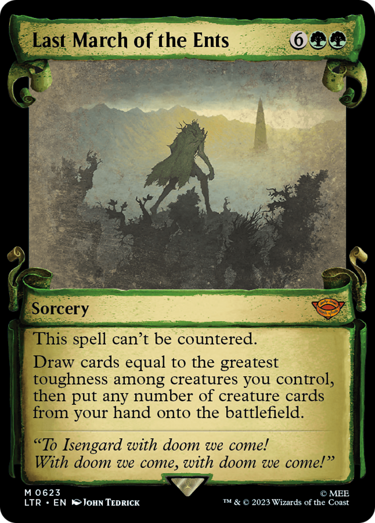 Image of Last March of the Ents (Showcase Scrolls) (LTR-623) - The Lord of the Rings: Tales of Middle-earth: (Showcase)