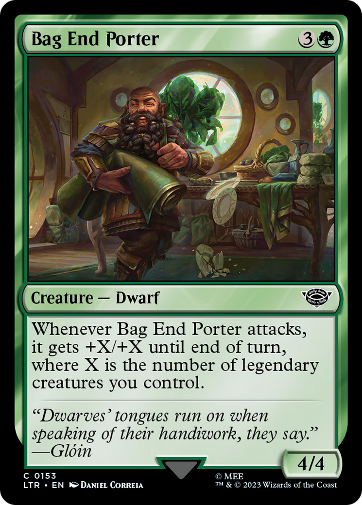 Image of Bag End Porter (LTR-153) - The Lord of the Rings: Tales of Middle-earth Foil