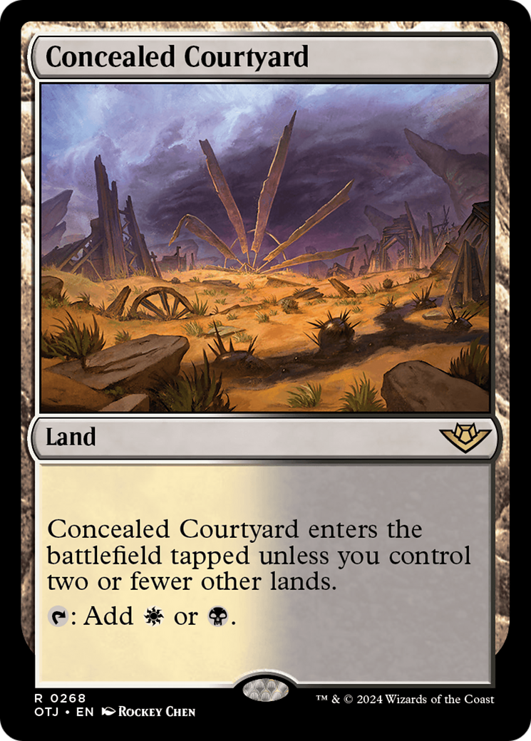 Image of Concealed Courtyard (OTJ-268) - Outlaws of Thunder Junction