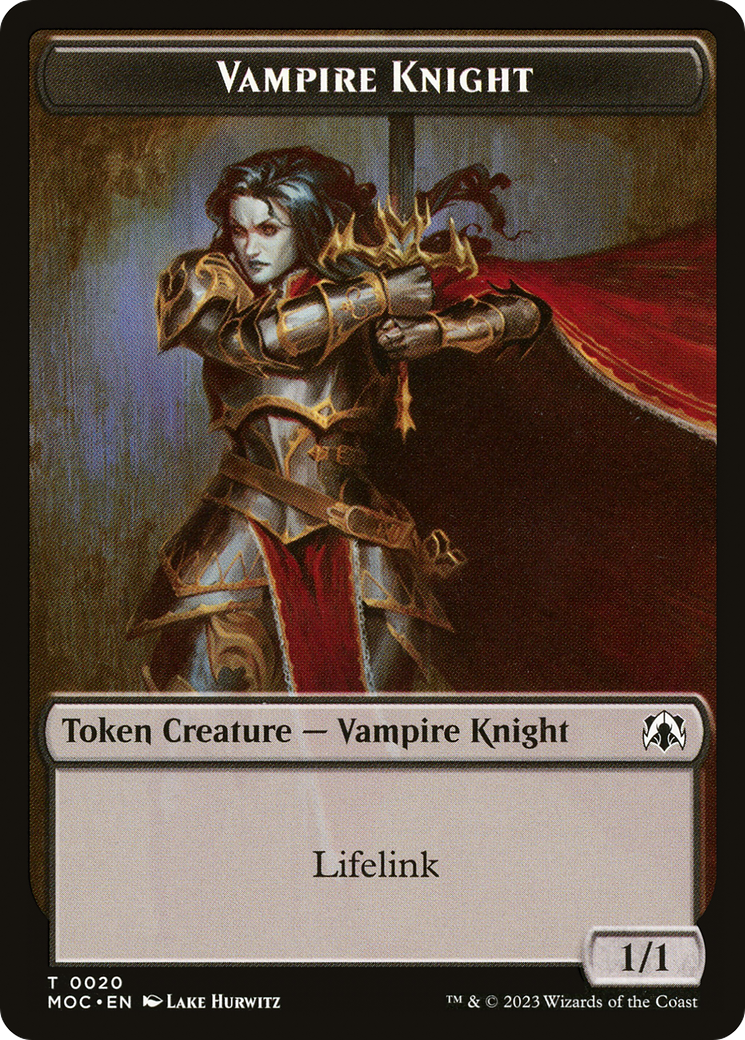 Image of Vampire Knight (TMOC-020) - March of the Machine Commander Tokens
