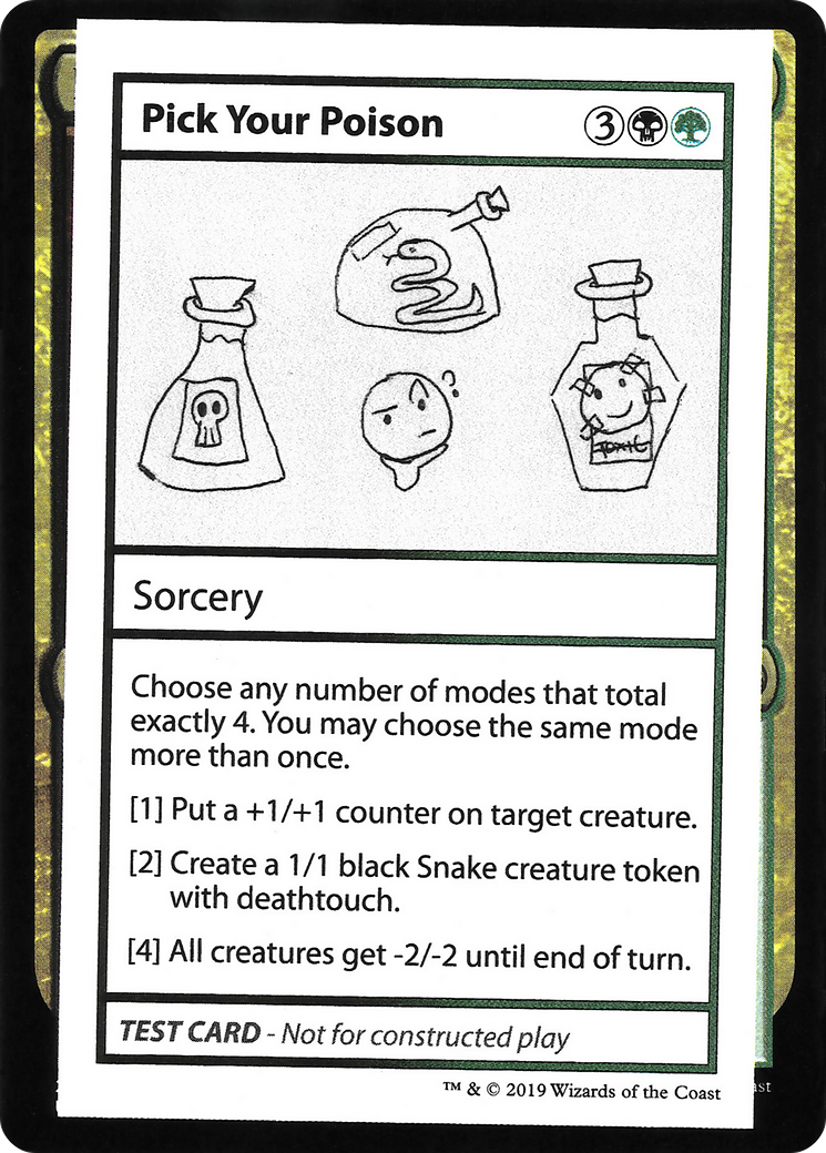 Image of Pick Your Poison (No PW Symbol) (CMB1-) - Mystery Booster Playtest Cards 2021