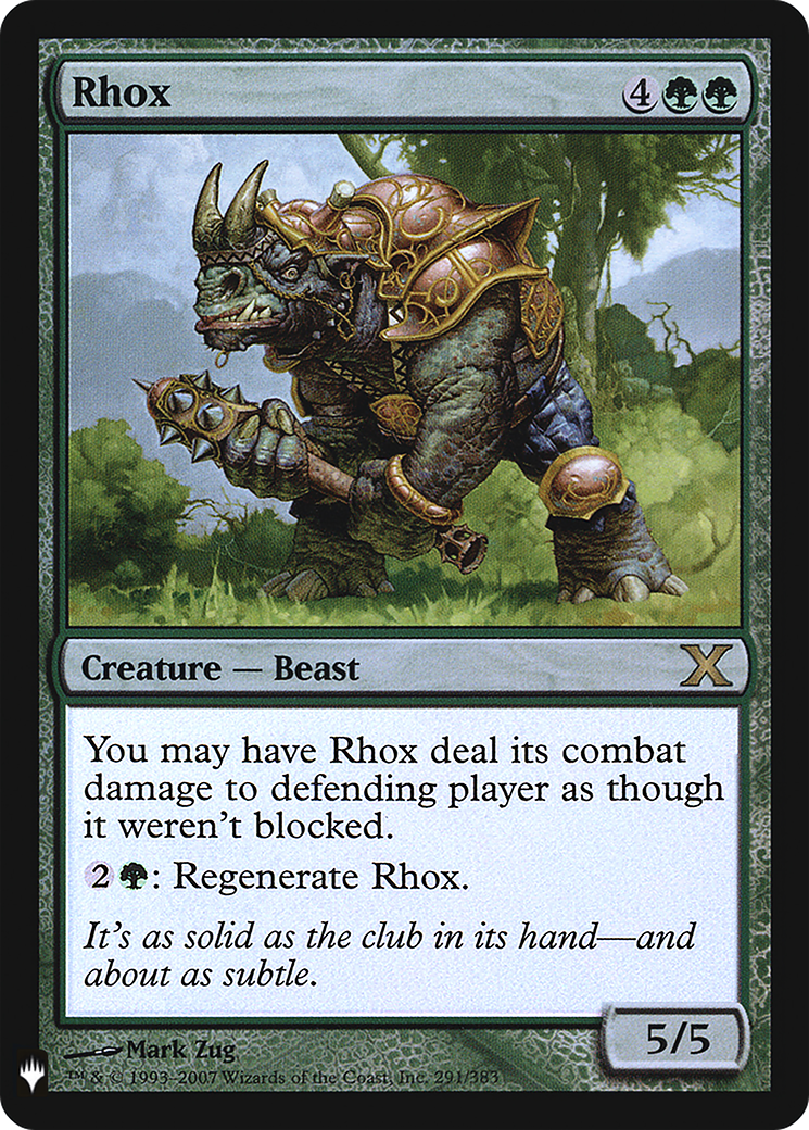 Image of Rhox (LIST-10E-291) - The List Foil